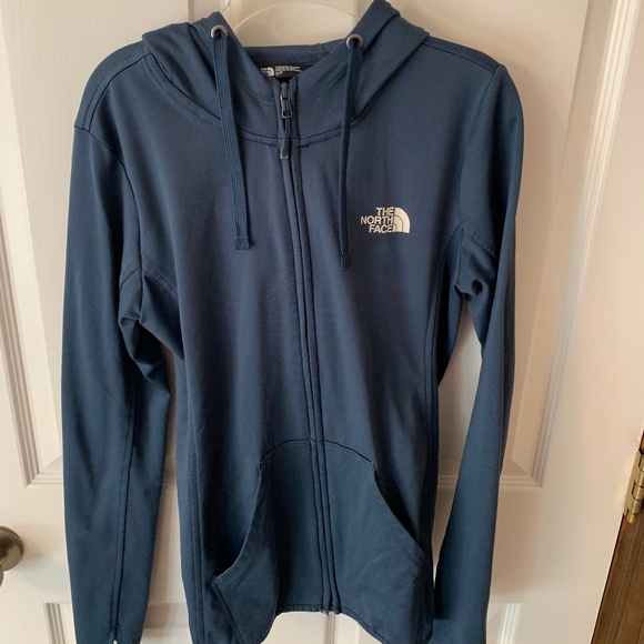 North face navy athletic zip up jacket - Picture 1 of 3